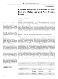 Candida Infections: An Update on Host Immune Defenses and Anti
