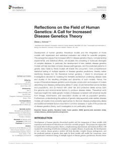 Reflections on the Field of Human Genetics: A Call for Increased