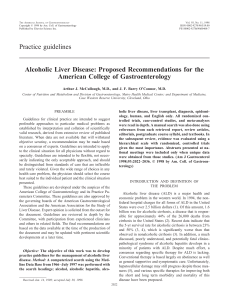 Alcoholic Liver Disease - Michigan State University