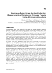 Basics on Radar Cross Section Reduction Measurements of Simple