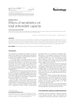 Effects of xenobiotics on total antioxidant capacity