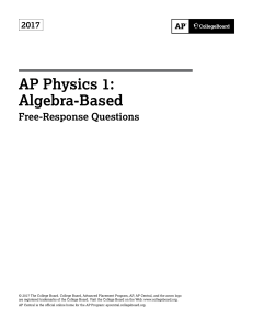 AP Physics 1: Algebra-Based 2017 Free