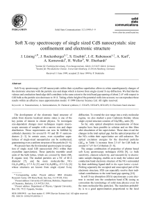 Soft X-ray spectroscopy of single sized CdS nanocrystals: size