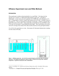 Diffusion Experiment (Lee and Wilke Method)