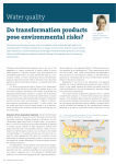 Eawag News 70: Do transformation products pose environmental