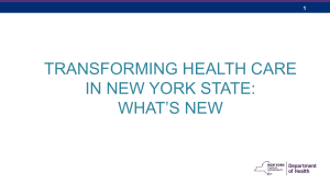 New York State of Health –PowerPoint