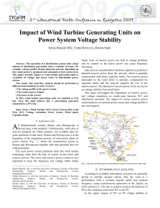 Impact of Wind Turbine Generating Units on Power System Voltage