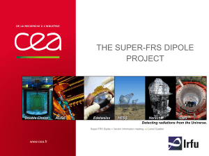 the super-frs dipole project - Facility for Antiproton and Ion Research