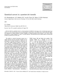 Quantized current in a quantum dot turnstile