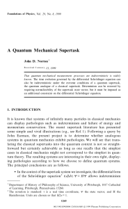 A Quantum Mechanical Supertask