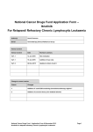 National Cancer Drugs Fund Application Form – Ibrutinib for Relapsed