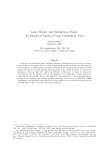 Labor Supply and Endogenous Wages: An Empirical