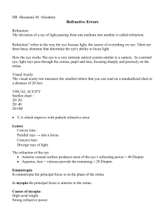 refractive error lecture