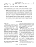 Food Composition and Acid-Base Balance: Alimentary Acid Load