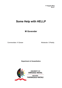M GovenderWhere is HELLP