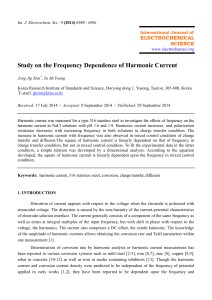 Study on the Frequency Dependence of Harmonic Current