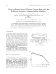 Electron Temperature Effect on Plasma Potential for Different