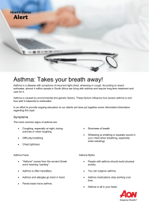 Asthma: Takes your breath away!