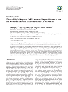 Effects of High Magnetic Field Postannealing on Microstructure and