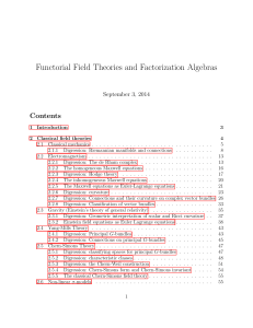 Functorial Field Theories and Factorization Algebras