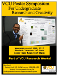 VCU Poster Symposium for Undergraduate Research and Creativity