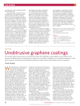 Wetting: Unobtrusive graphene coatings