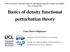 Basics of density functional perturbation theory