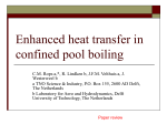 Enhanced heat transfer in confined pool boiling