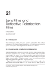 Lens Films and Reflective Polarization Films
