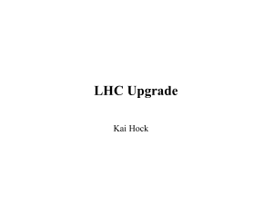 LHC Upgrade - Particle Physics