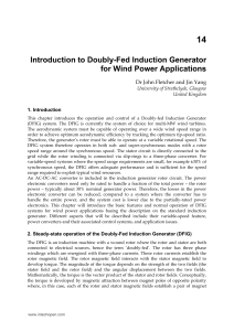 Introduction to Doubly-Fed Induction Generator for Wind Power