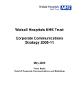 Walsall Hospitals NHS Trust Communications Strategy