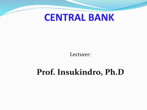 theory of central bank