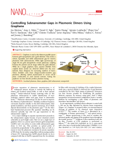 Controlling Subnanometer Gaps in Plasmonic Dimers Using