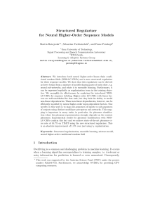 Structured Regularizer for Neural Higher