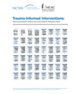 Trauma-Informed Interventions - National Child Traumatic Stress