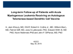 Long-term Follow-up of Patients with Acute Myelogenous Leukemia