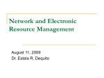 Network and Electronic Resource Management
