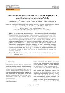 Theoretical prediction on mechanical and thermal