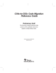 TMS320C54x to TMS320C55x Code Migration Reference Guide