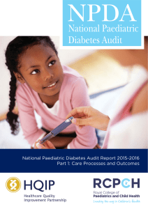 National Paediatric Diabetes Audit Report 2015-2016 Part 1