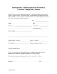 Application for Post Baccalaureate Premedical