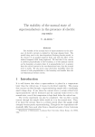 The stability of the normal state of superconductors in