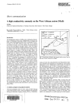 A high conductivity anomaly on the West African craton
