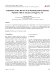 Calculation of the Masses of All Fundamental Elementary Particles