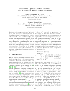 Nonconvex Optimal Control Problems with Nonsmooth Mixed State