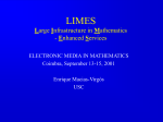 LIMESCoimbra - Departamento de Matemáticas