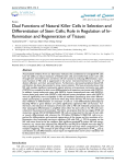 Dual Functions of Natural Killer Cells in