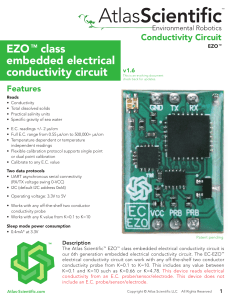 EZO TM class embedded electrical conductivity circuit