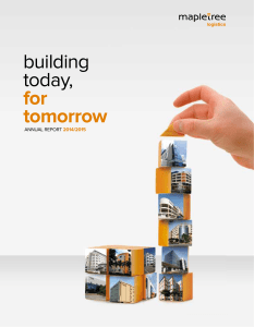 building today, for tomorrow - EZRA HOLDINGS LIMITED